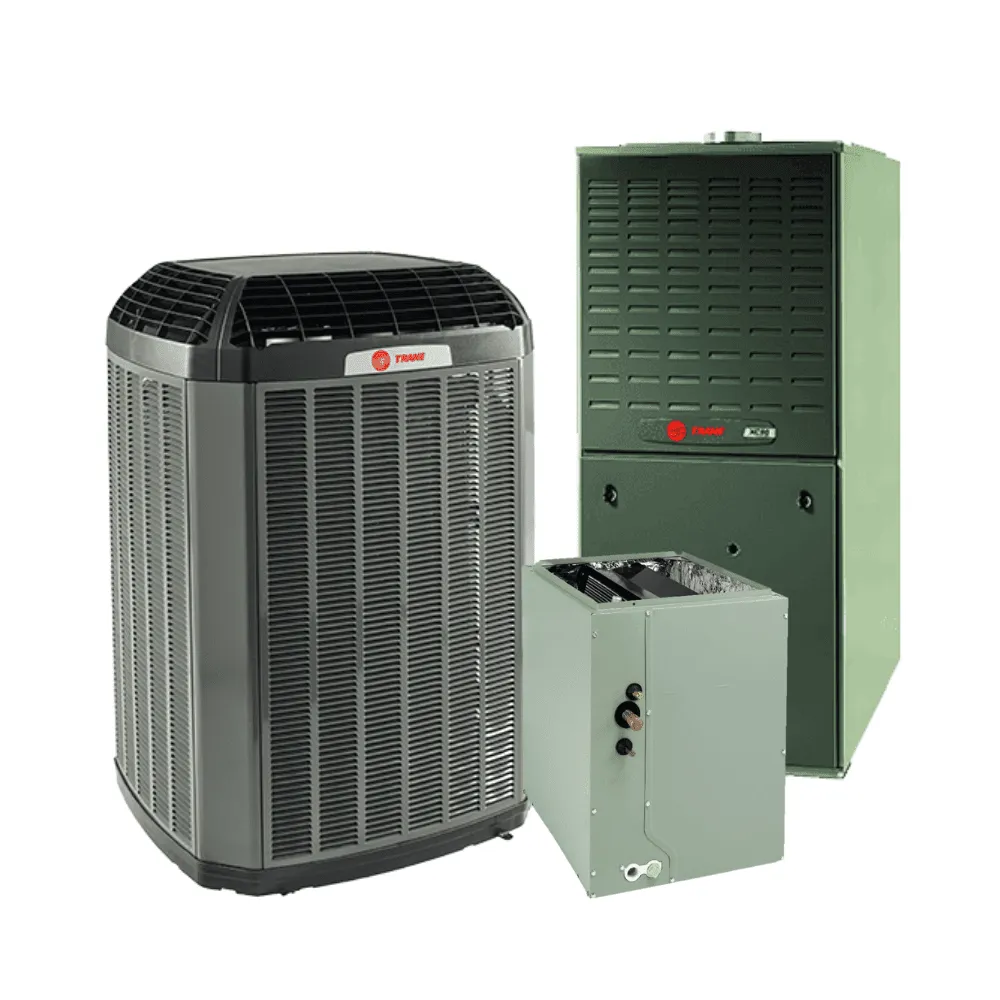 Trane 3 Ton 14.3 SEER2, Single Stage Split System, With 95% Upflow Gas Furnace 60K BTU (AHRI Rating 14.3 SEER2)