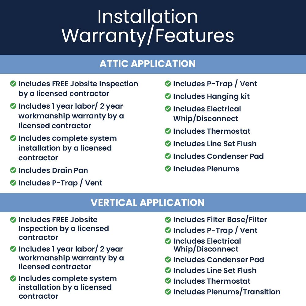 Trane 3.5 Ton 14.3 SEER2, Single Stage Split System, Heat Pump Multi-Position (AHRI 14.3 SEER2) + Flex Air Ducts - Image 3