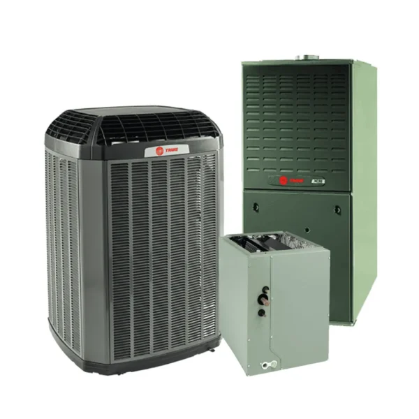 Trane 1.5 Ton 15.0 SEER2, Single Stage Split System, With 80% Multi-Position Gas Furnace 40K BTU (AHRI 15.0 SEER2) + Flex Air Ducts