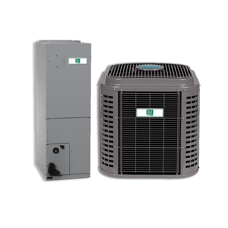 Day and Night 5 Ton 16.0 SEER2 Two Stage Multi-Positional Split Heat Pump System Actual AHRI Rating of 16.0 SEER2 + Flex Air Ducts